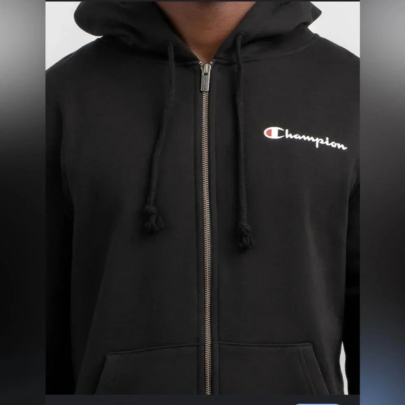 Men’s Champion Full Zip Black Hoodie Size Large NEW WITH TAGS - Picture 1 of 7